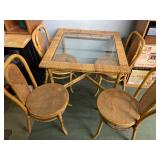Table. And 4 rattan