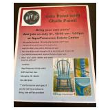 Chalk paint class SAT. 10 am