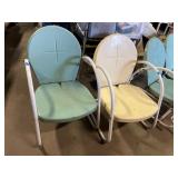 2 SIDE METAL OUTDOOR CHAIRS