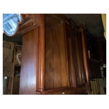 Double glass front cabinet w shelves
