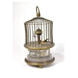 Brass Automaton Bird Cage Clock