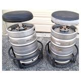 BUDWEISER BEER KEG STOOLS