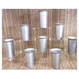 SILVER ALUMINUM CUPS