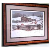 BOB TIMBERLAKE SIGNED PRINT BOONE WINTER  W COA
