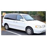 2005 KIA MOTORS SEDONA WHITE MINI VAN