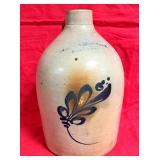 RARE STONEWARE POTTERY JUG J.S. TAFT & CO KEENE NH
