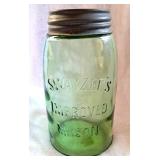 APPLE GREEN CANNING JAR SWAZEE