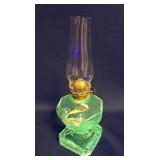 VASELINE GREEN OIL LAMP