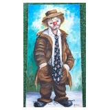 SIGNED KUBLA CLOWN ART ORIGINAL