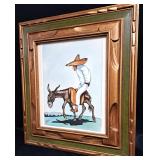 SIGNED JESUS RODRIGUEZ AMIGO MAN ON A TIRED BURRO