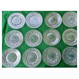 CLEAR CAPE COD GLASSWARE PLATES