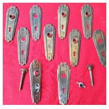 ART DECO DOOR KNOB PLATES STEAMPUNK