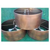 24" BRONZE COLOR DRUM LIGHT
