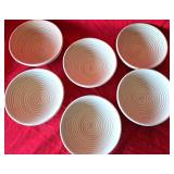 6 BANNETON BROTFORM BREAD PROOFING BAKING BOWLS