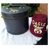 SHRINER FEZ HAT & BOX 