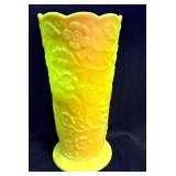FENTON VASELINE GLASS VASE