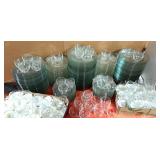 LARGE CLEAR GLASS PLATED LOT
