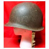 VINTAGE METAL MILITARY HELMET 