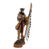 Marie Barbera "Spotted Tail" Large Native American Bronze Sculpture