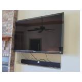 Sony Bravia Flat Screen Television And Vizio Sound Bar