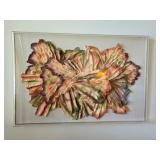 Signed And Framed 3D Paper Art Sculpture