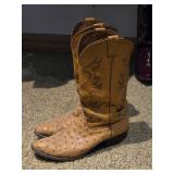 Ostrich Skin Cowboy Boots