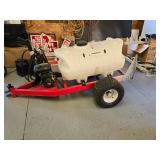 FIMCO 65 Gallon Trailer Sprayer With 4 Roller Pump And Broadcast Nozzles