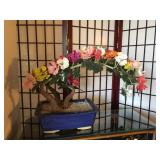 jade and glass bonsai