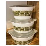 Pyrex Verde collection 