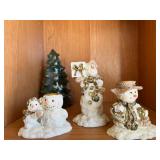 Frosty candle holders 