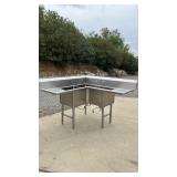 Commercial sink corner 