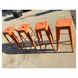 Metal bar stools 