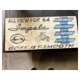 Wood Chevy plaque 