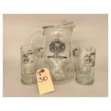 B.C. Pitcher and Glasses