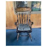 Solid wood rocker