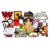 PART 1 - 1960'S MEDINA HOME - TRAVELERS AND COLLECTOR OF PRIMITIVES, ART, POTTERY, CHRISTMAS, GERMAN