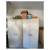 Presell item.Metal cabinets with shelves.$150 each.