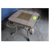 Wrought Iron Tile Top Table
