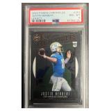 2020 Panini Chronicles Legacy Justin Herbert PSA 8