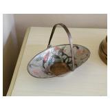 Vintage Russian toleware enamel basket