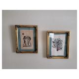 Vintage papyrus plant Egyptian artwork