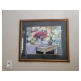 Framed floral print