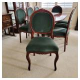 Antique style Queen Anne mahogany dining room set with 8 chairs