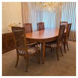 Vintage Henredon dining table and chairs