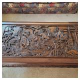 Vintage Chinese hand carved Huanghuali coffee table