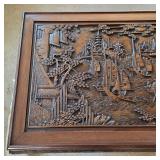 Vintage Chinese hand carved Huanghuali coffee table