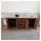 Thomasville marble top sideboard buffet