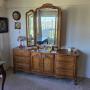 Thomasville marble top sideboard buffet