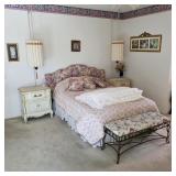 Master bedroom set, Mid century modern swag lamps