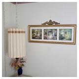 Mid century modern swag lamps